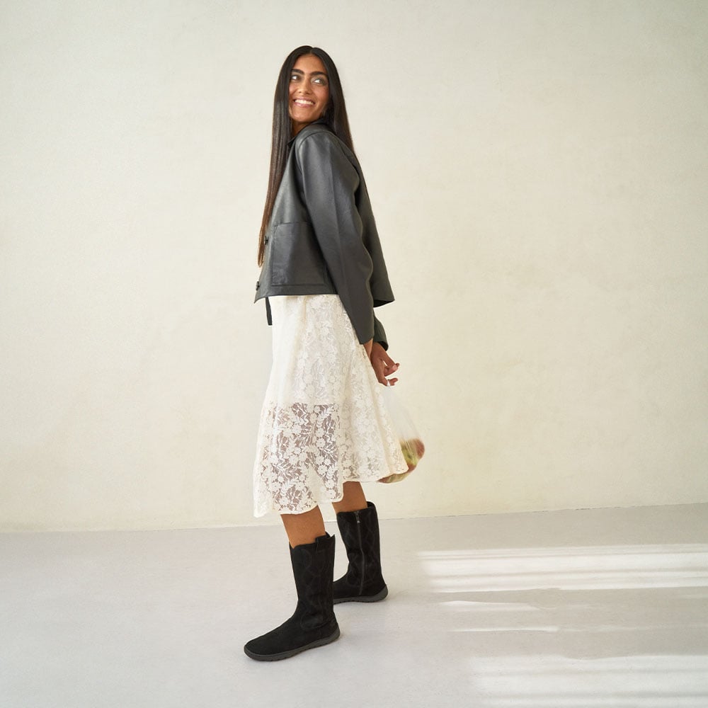 Groundies Denver barefoot boots black
