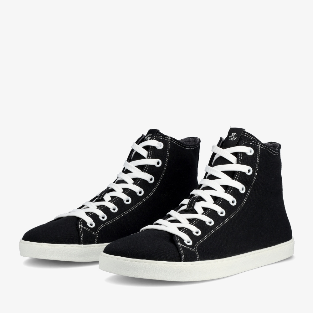 Black-White Sneaker with Stud Detailing Snake Skin Textured Leather